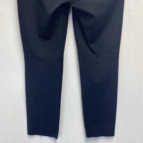 J.Crew Mercantile Mid Rise Ankle Pants Women Sz 8 Black Stretch Side Zip Used - Picture 16 of 16